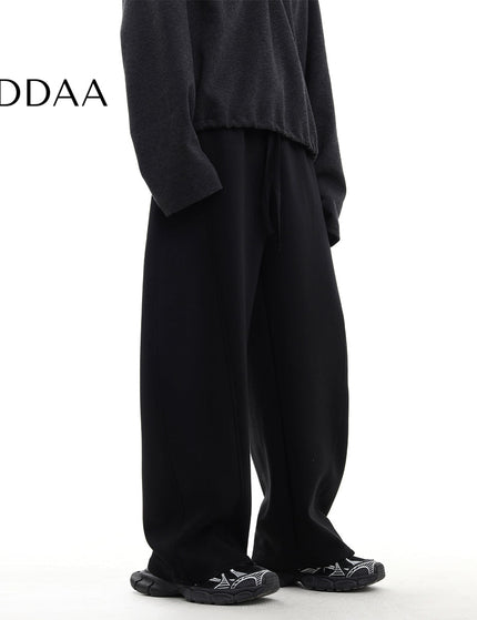 Navy Relaxed Fit Scimitar Sweatpants for Men - M / Black - Unisex Sweatpants