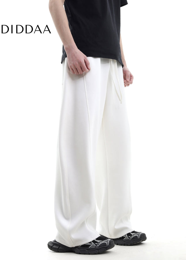 Navy Relaxed Fit Scimitar Sweatpants for Men - Unisex Sweatpants