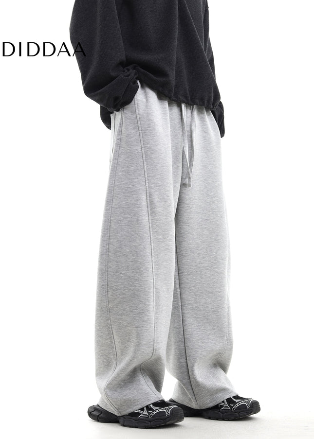 Navy Relaxed Fit Scimitar Sweatpants for Men - Unisex Sweatpants