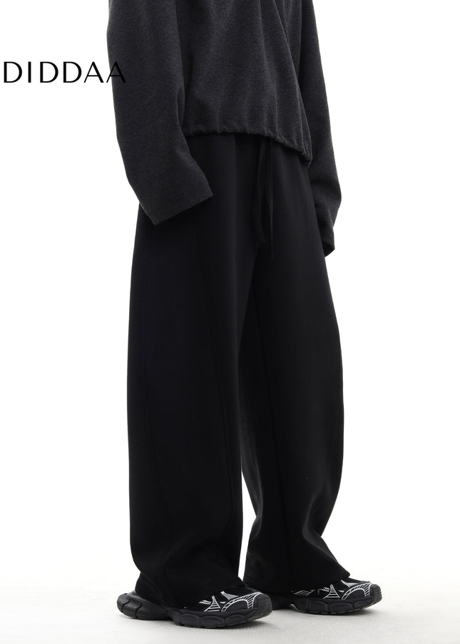 Navy Relaxed Fit Scimitar Sweatpants for Men - Unisex Sweatpants