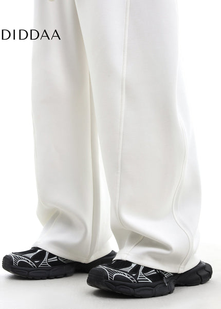 Navy Relaxed Fit Scimitar Sweatpants for Men - Unisex Sweatpants