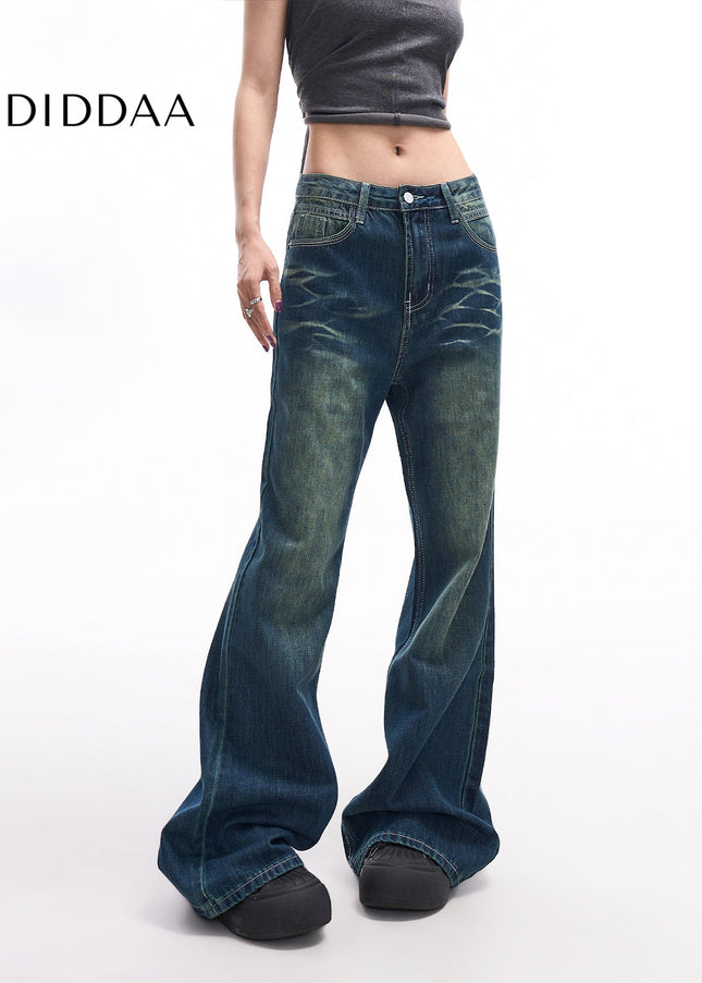 Nostalgic Blue High Waist Wide Leg Jeans for Women - XS / Vintage Blue - Women’s Jeans