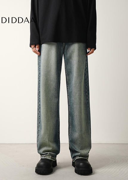 Nostalgic Wash Loose Straight-Leg Jeans for Men - Men’s Jeans