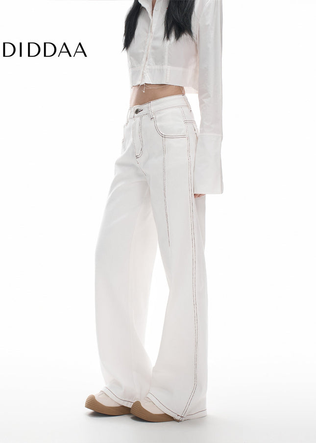 Off-White Bash Design Wide-Leg Jeans for Women - Women’s Jeans