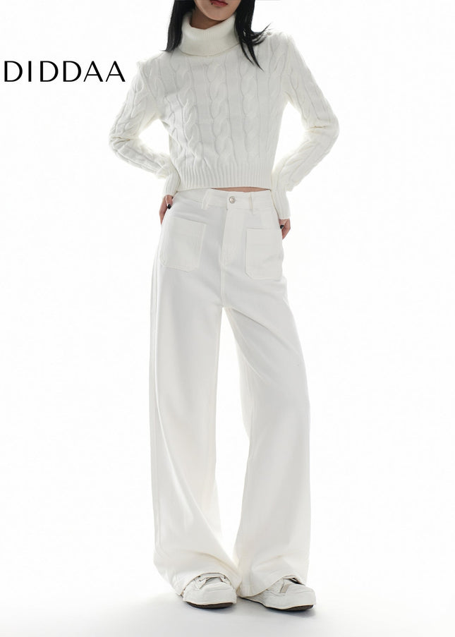 Off-White High Waist Wide-Leg Jeans for Women - Women’s Jeans