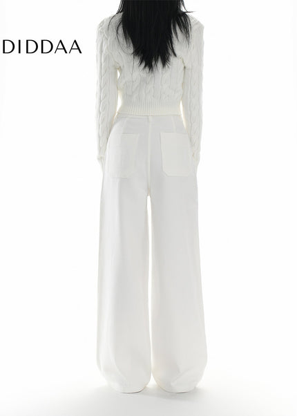 Off-White High Waist Wide-Leg Jeans for Women - Women’s Jeans