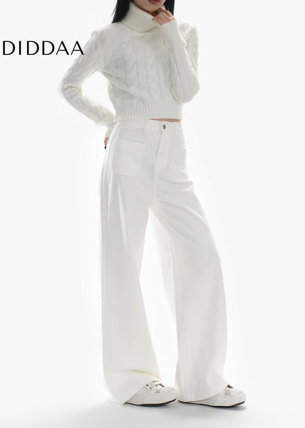 Off-White High Waist Wide-Leg Jeans for Women - Women’s Jeans