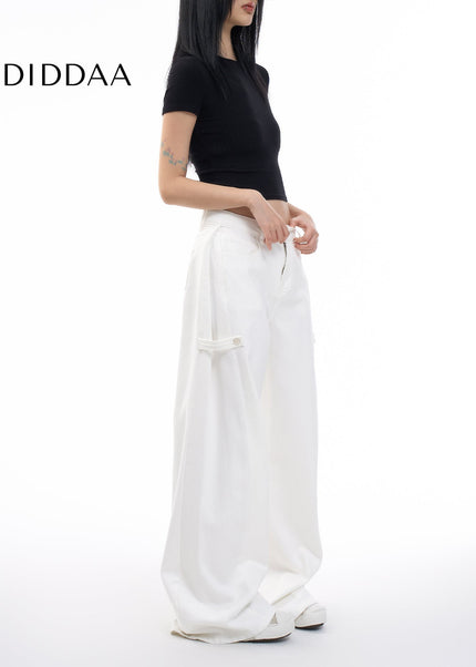 Off-White High Waist Wide-Leg Jeans for Women - Women’s Jeans