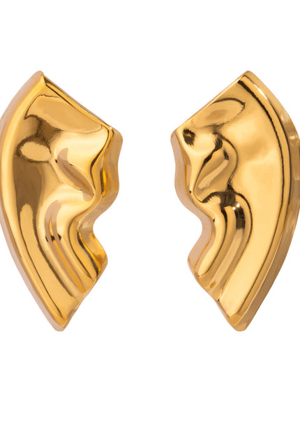 Jieding European and American stainless steel exaggerated earrings high-end niche earrings titanium steel earrings cross-border earrings women