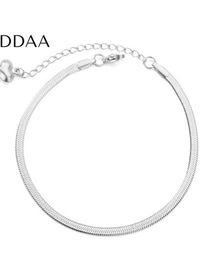 Pauvre Bracelet | Gold Silver Rose Simple Elegant Bracelet - Silver - Bracelets