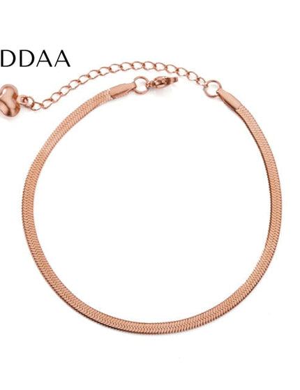 Pauvre Bracelet | Gold Silver Rose Simple Elegant Bracelet - Rose - Bracelets