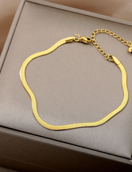 Pauvre Bracelet | Gold Silver Rose Simple Elegant Bracelet - Gold - Bracelets