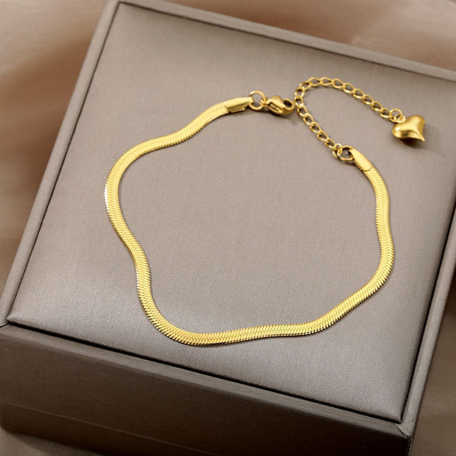Pauvre Bracelet | Gold Silver Rose Simple Elegant Bracelet - Gold - Bracelets