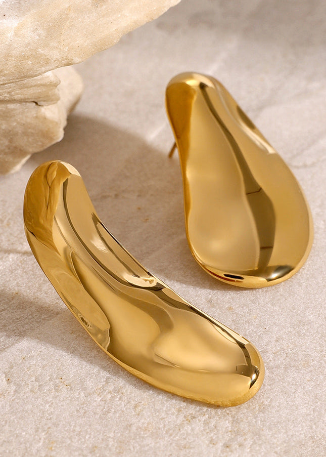 Jieding Europe and America 18k stainless steel exaggerated earrings premium sense ins earrings titanium steel earrings cross-border earrings