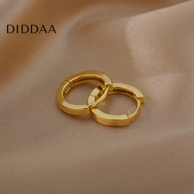 Pecan Earrings | Gold Simple Cute Hoop Earrings - Earrings