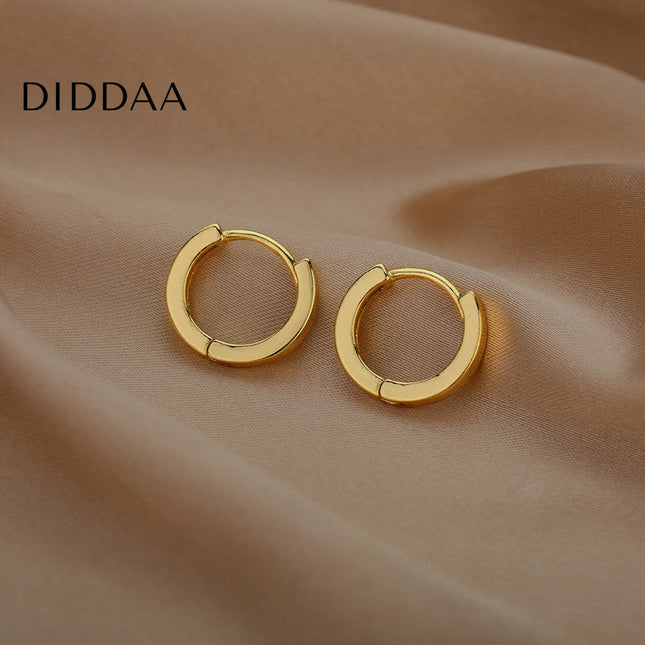 Pecan Earrings | Gold Simple Cute Hoop Earrings - Earrings