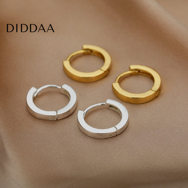 Pecan Earrings | Gold Simple Cute Hoop Earrings - Earrings