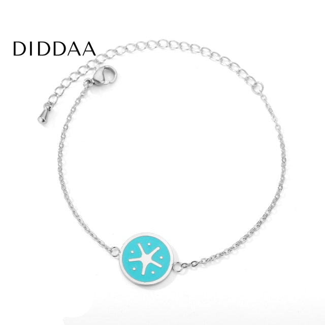 Presente Bracelet | Gold Blue Yellow Starfish Bracelet - Silver - Bracelets