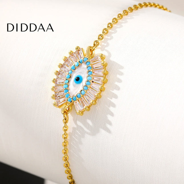 Marche Bracelet | Gold Silver Evil Eye Zirconia Braceler - Bracelets