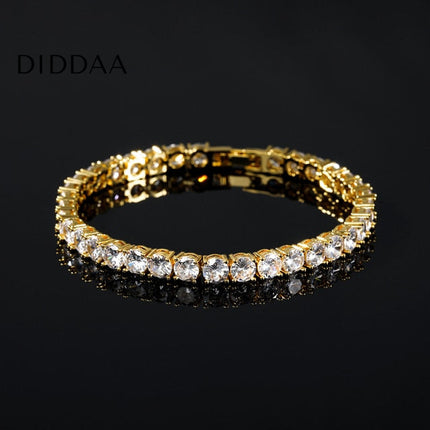 Lache Bracelet | Gold Silver Zirconia Women’s Tennis Bracelet - Bracelets