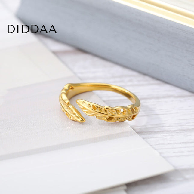 Ferriere Ring | Gold Leaf Fine Ring - Adjustable - Rings