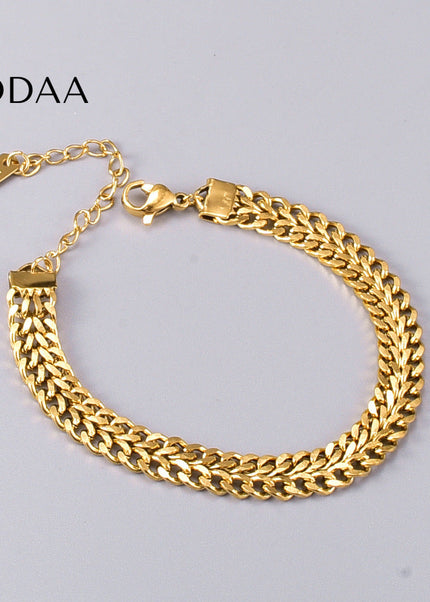 Casena Bracelet | Gold Thick Chain - Gold - Bracelets