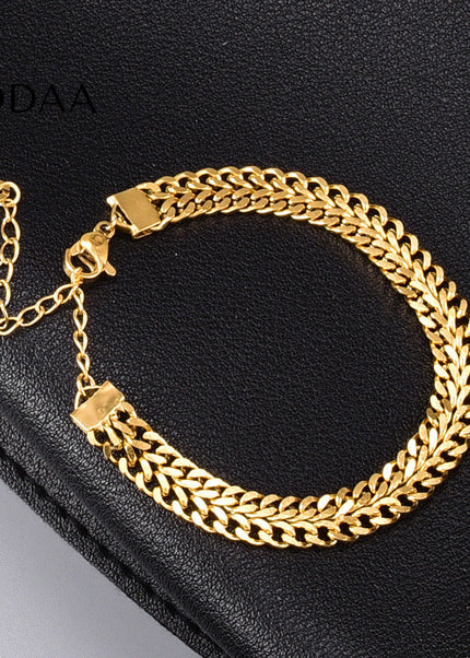 Casena Bracelet | Gold Thick Chain - Gold - Bracelets