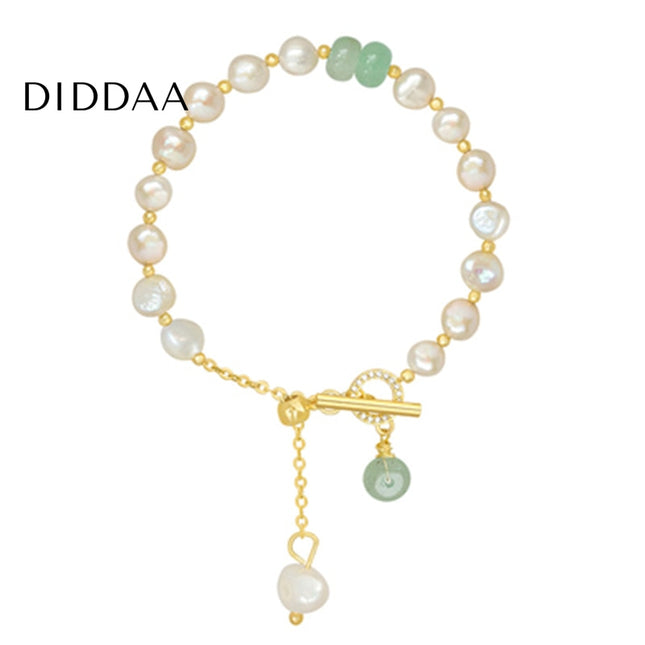 Arme Bracelet | Gold Pearl Luxury Women’s Bracelet - Gold - Bracelets