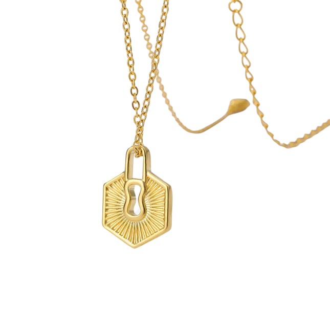 Lockhart Pendent Necklace | Gold Locket Chain