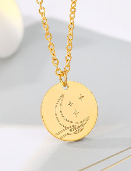 Choisir Pendant Necklace | Gold Moon Chain - Gold - Necklaces