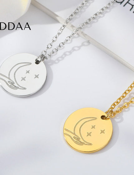 Choisir Pendant Necklace | Gold Moon Chain - Silver - Necklaces