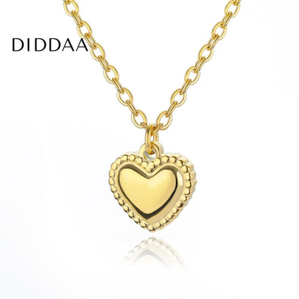 Eternal Pendant Necklace | Gold Love Heart Small Chain - Necklaces