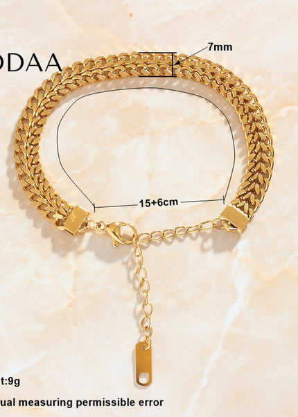 Casena Bracelet | Gold Thick Chain - Gold - Bracelets