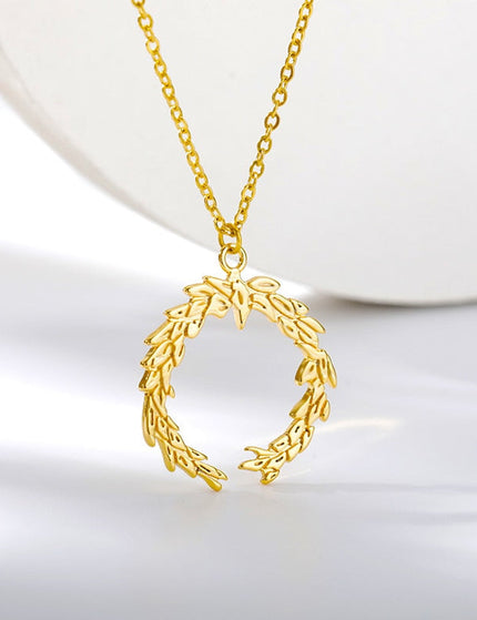 Huit Pendant Necklace | Gold Silver Simple Chain - Gold - Necklaces