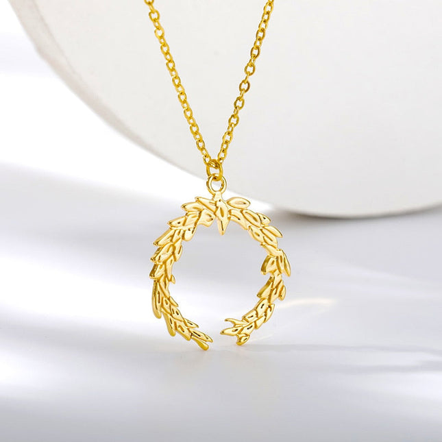 Huit Pendant Necklace | Gold Silver Simple Chain - Gold - Necklaces