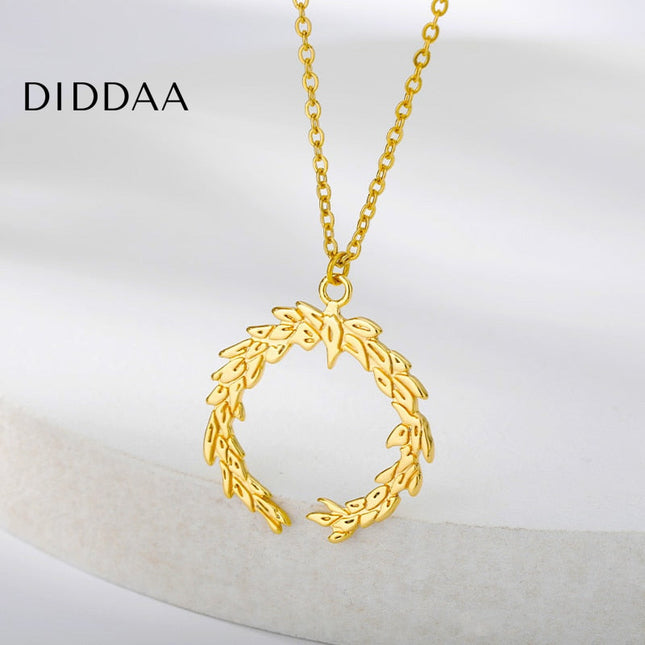Huit Pendant Necklace | Gold Silver Simple Chain - Necklaces