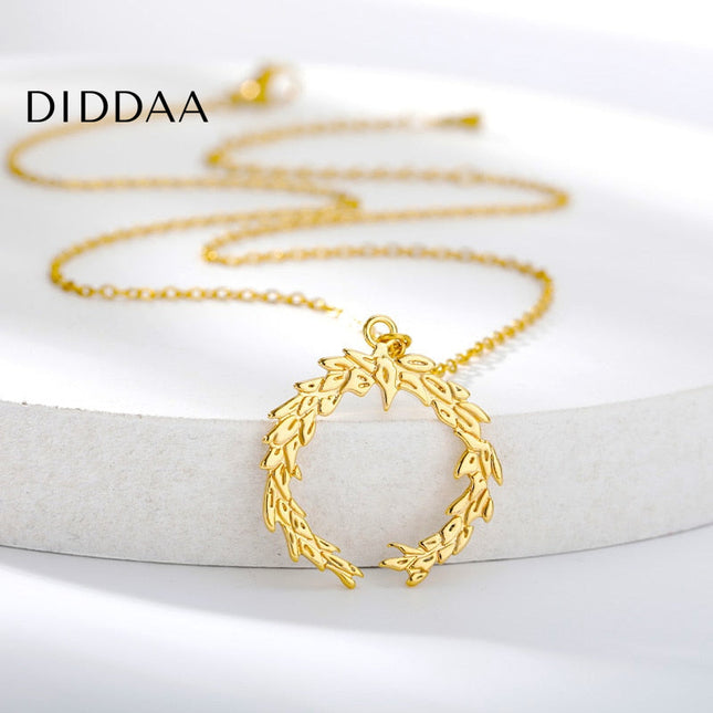 Huit Pendant Necklace | Gold Silver Simple Chain - Necklaces