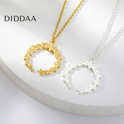 Huit Pendant Necklace | Gold Silver Simple Chain - Silver - Necklaces