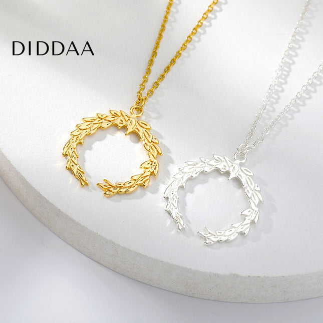 Huit Pendant Necklace | Gold Silver Simple Chain - Silver - Necklaces