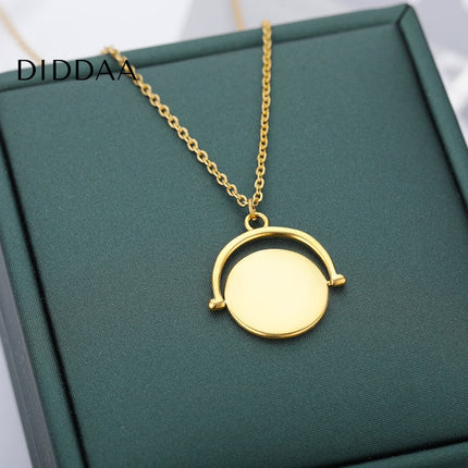 Chaise Pendant Necklace | Gold Silver Simple Chain - Necklaces