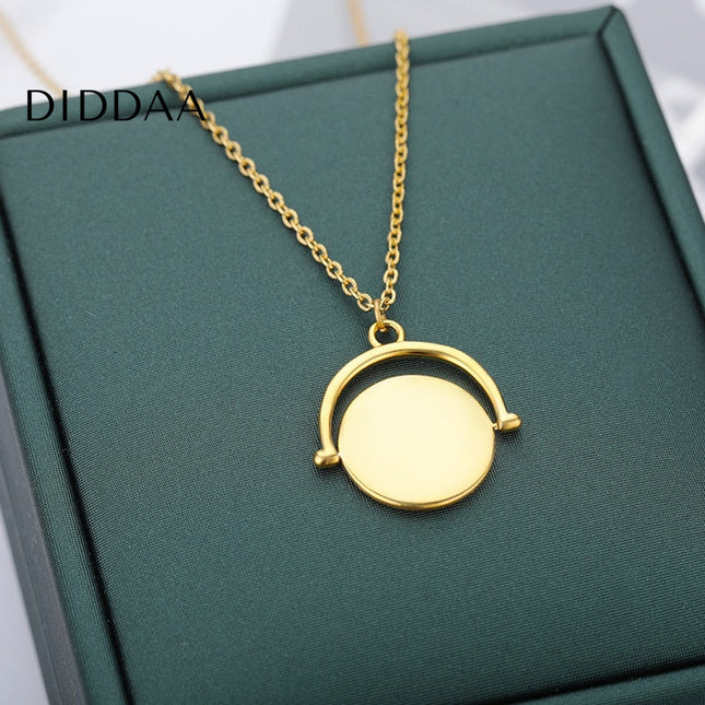 Chaise Pendant Necklace | Gold Silver Simple Chain - Necklaces