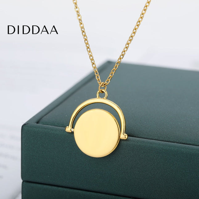 Chaise Pendant Necklace | Gold Silver Simple Chain - Necklaces