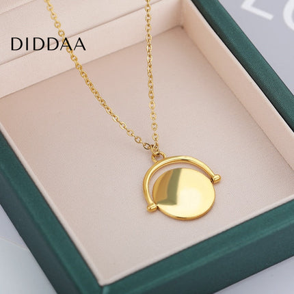 Chaise Pendant Necklace | Gold Silver Simple Chain - Gold - Necklaces