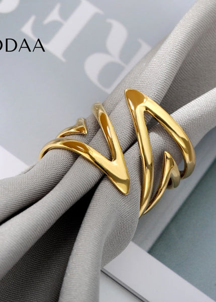 Burwood Ring | Gold Thick Statement Ring - Rings