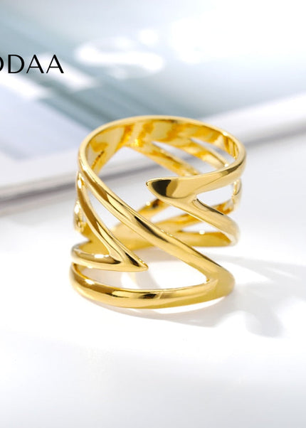 Burwood Ring | Gold Thick Statement Ring - Rings