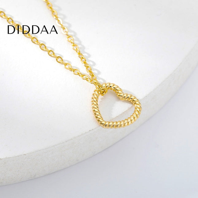 Boulot Pendant Necklace | Gold Silver Rose Love Heart Chain - Necklaces
