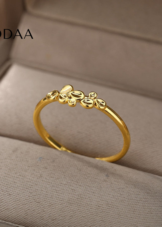 Rosemary Ring | Gold Leaves Fine Ring - Rings
