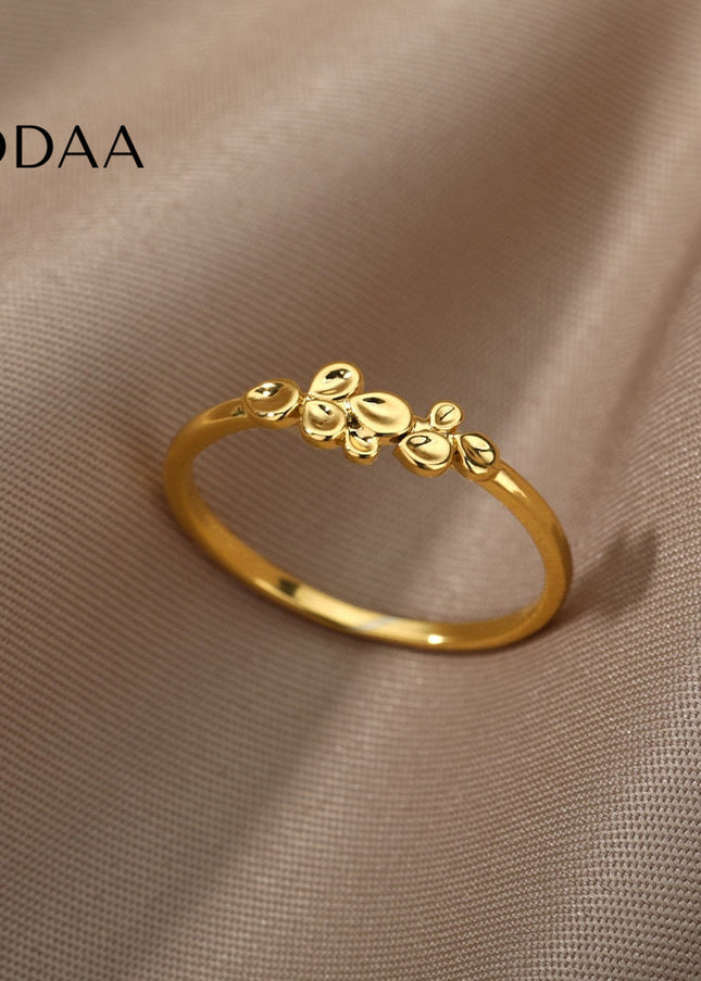 Rosemary Ring | Gold Leaves Fine Ring - Rings