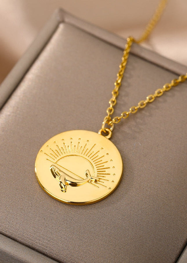 Valorent Pendant Necklace | Large Gold Sun Chain - Necklaces