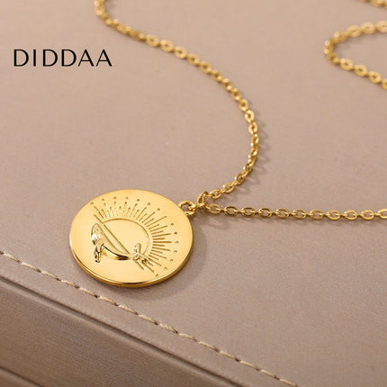 Valorent Pendant Necklace | Large Gold Sun Chain - Necklaces